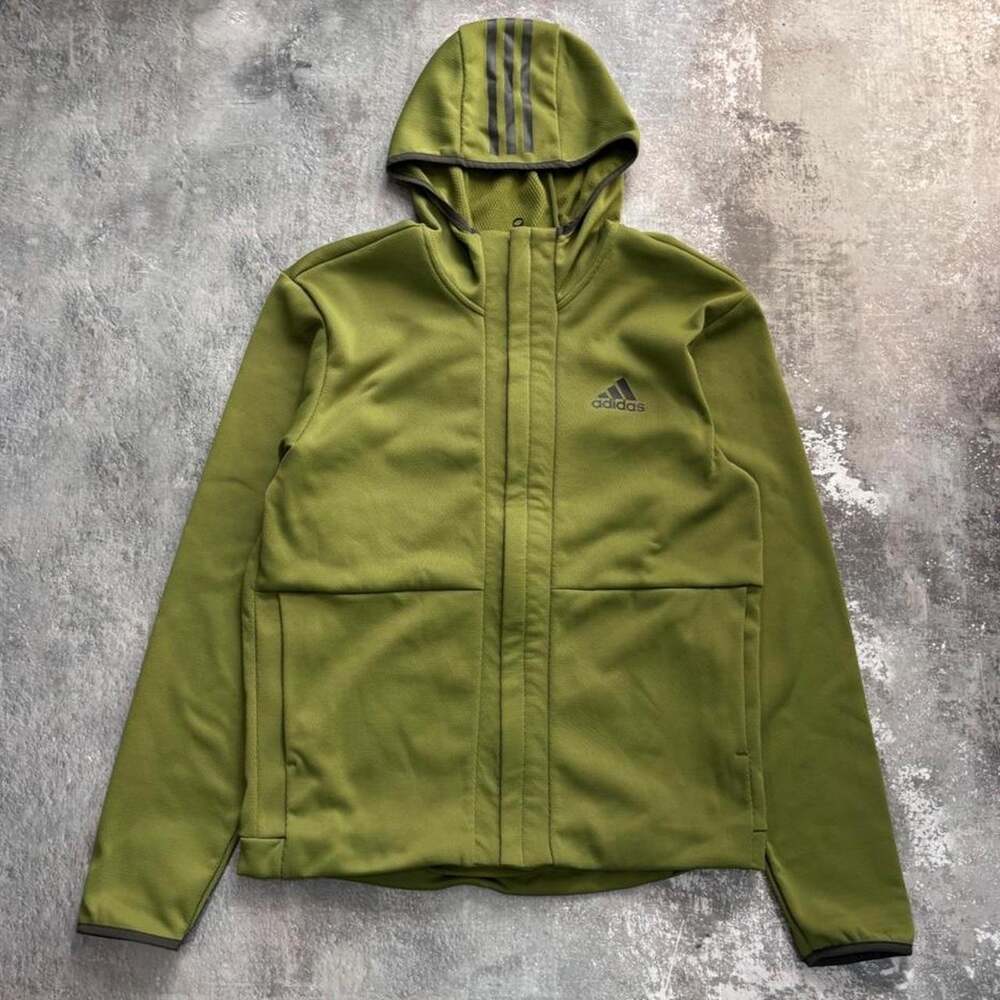 Lime green Adidas Team Issue Lightweight Jacket! Clima Warm Size Medium